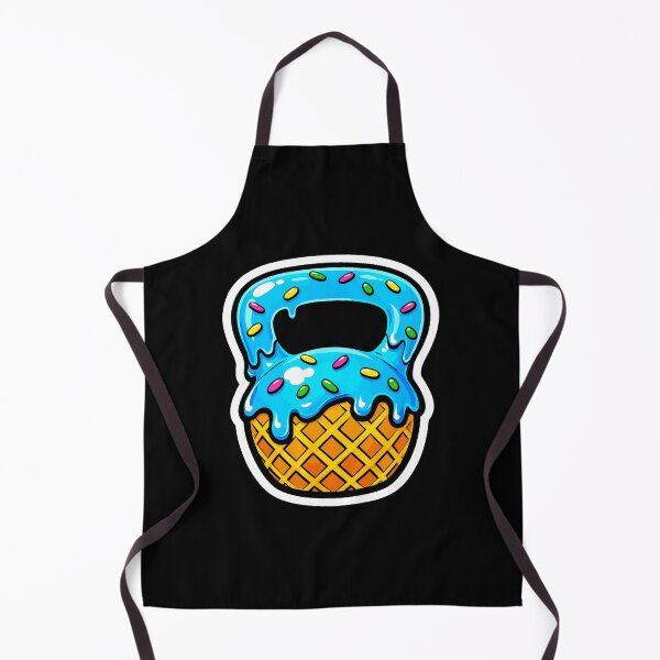 Item preview, Ice Cream Kettlebell Funny Workout Illustration designed and sold by eliramaison.