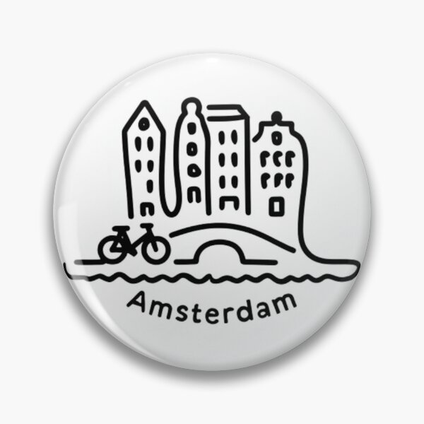 Item preview, Amsterdam mini line art designed and sold by JIGUWORLD.