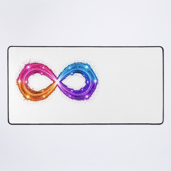 Item preview, SUPPORTING OUR COMMUNITY – STREAKS OF PRIDE ⚡✨ – INFINITY BURST EDITION - Lesbian + Gay Men Loving Men MLM - Infinity Pairing - any background designed and sold by WheelieGdArt.