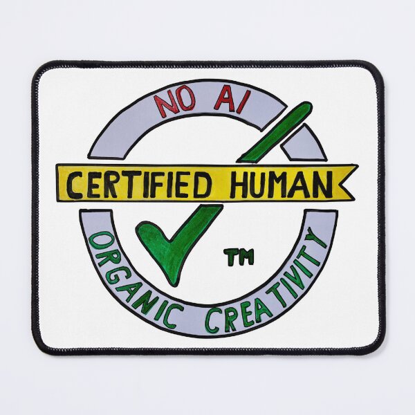 Item preview, Certified Human Organic Creativity - NO AI designed and sold by Giselle Luske.