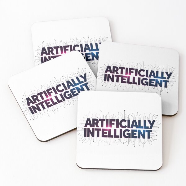 Item preview, Artificially Intelligent – Neon AI Tech Typography with Circuit Board Lines | Futuristic Geek Design designed and sold by Nene's design.