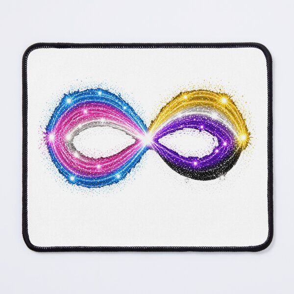 Item preview, SUPPORTING OUR COMMUNITY – STREAKS OF PRIDE ⚡✨ – INFINITY BURST EDITION - Trans + Nonbinary - Infinity Pairing - any background designed and sold by WheelieGdArt.