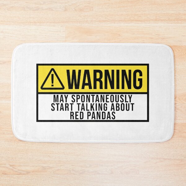 Item preview, Red Panda Warning designed and sold by XCIV.