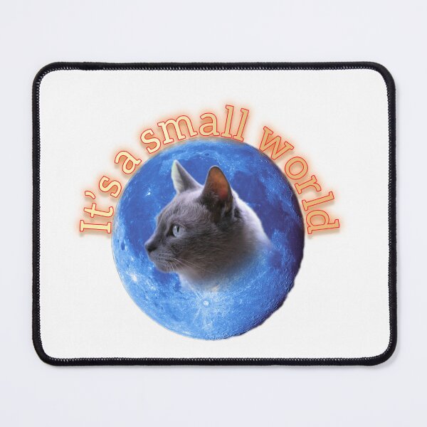 Item preview, It’s a Small World – Cute Cat Sitting in the Middle ?? designed and sold by VeenaArtStudio.