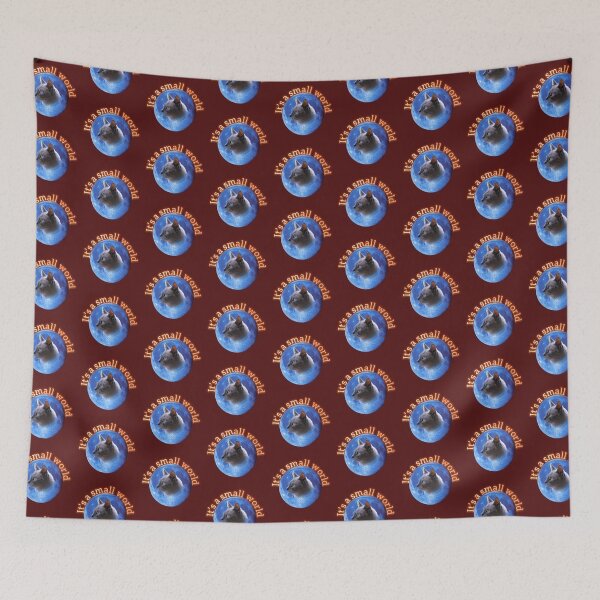 Item preview, It’s a Small World – Cute Cat Sitting in the Middle ?? designed and sold by VeenaArtStudio.