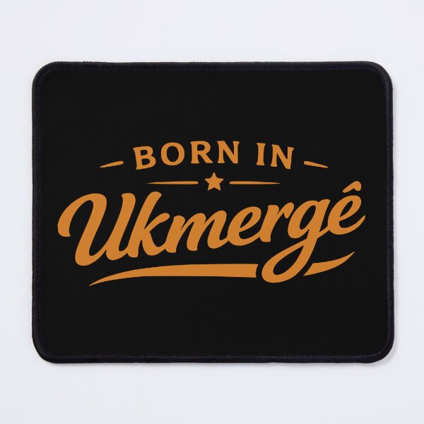Item preview, Born in Ukmergė Orange Typography designed and sold by EimSol.