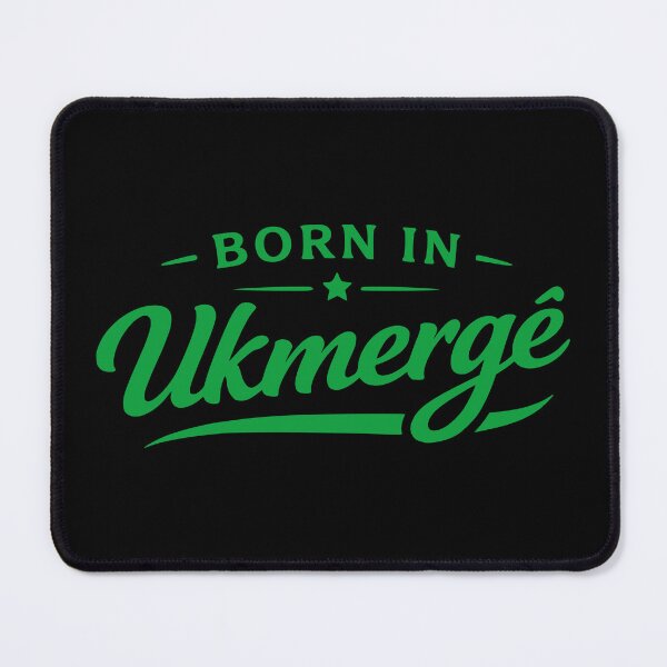 Item preview, Born in Ukmergė Green Typography designed and sold by EimSol.
