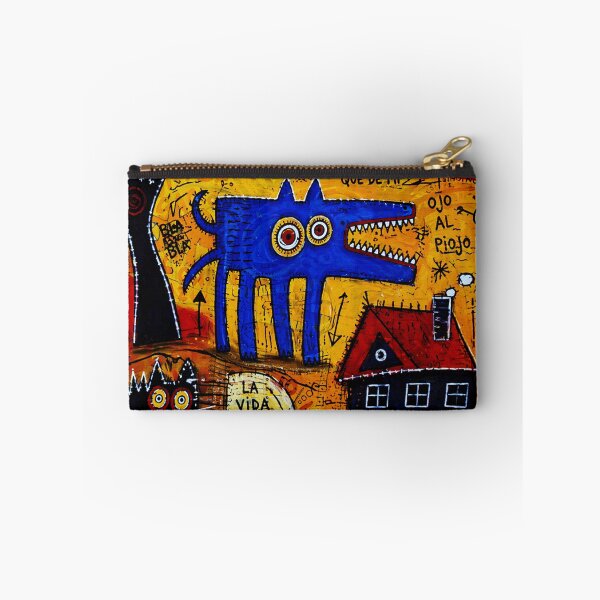 Item preview, Vida Es Dura Surreal Blue Dog Illustration designed and sold by Modaozushi216.