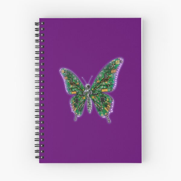 Item preview, Cybernetic Circuit Butterfly - Tech Nature Steampunk Art designed and sold by powersunlight.