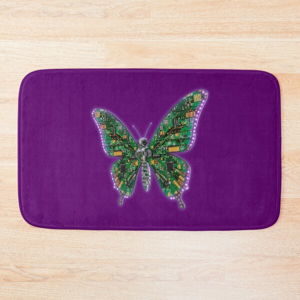 Item preview, Cybernetic Circuit Butterfly - Tech Nature Steampunk Art designed and sold by powersunlight.
