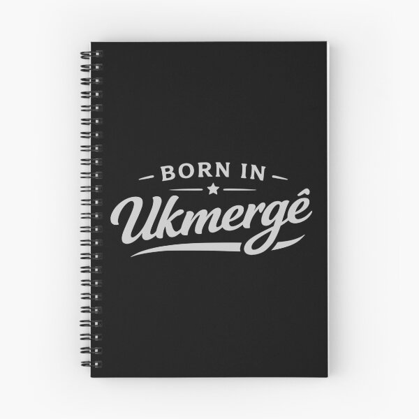 Item preview, Born in Ukmergė Gray Typography designed and sold by EimSol.