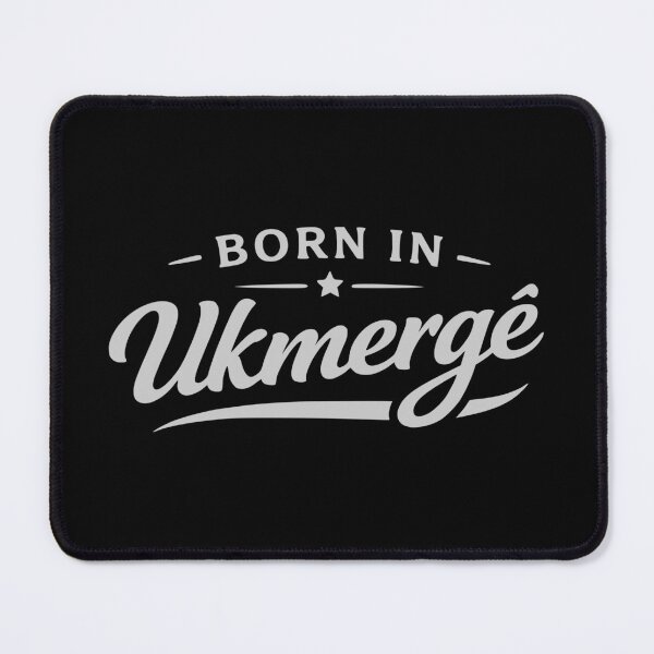 Item preview, Born in Ukmergė Gray Typography designed and sold by EimSol.