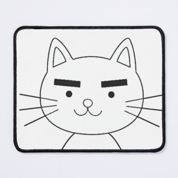 Item preview, Cool Eyebrow Cat Illustration designed and sold by Komatoya.
