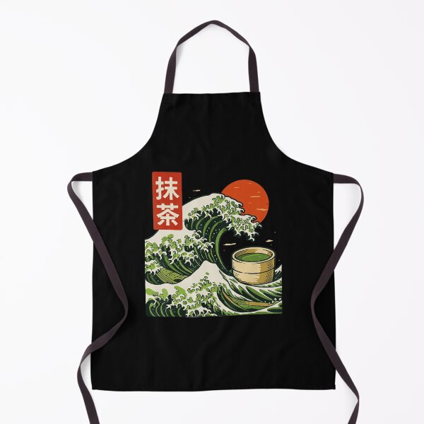 Item preview, Matcha Wave Japanese Style Green Tea Illustration designed and sold by titanlevi.