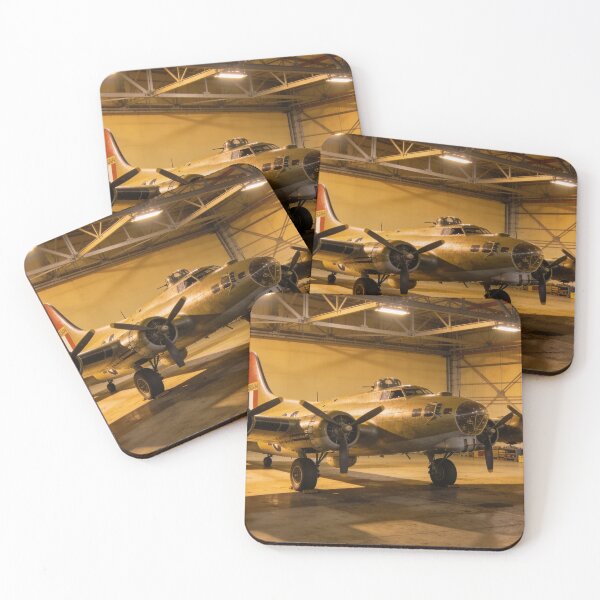 Item preview, Boeing B-17 Flying Fortress in Hangar – Historic Aviation Wall Decor designed and sold by BlareBlare.