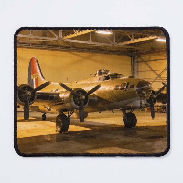 Item preview, Boeing B-17 Flying Fortress in Hangar – Historic Aviation Wall Decor designed and sold by BlareBlare.