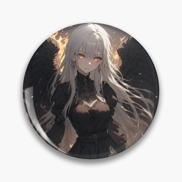 Item preview, Dark angel woman anime and flames designed and sold by ArtsJulian.