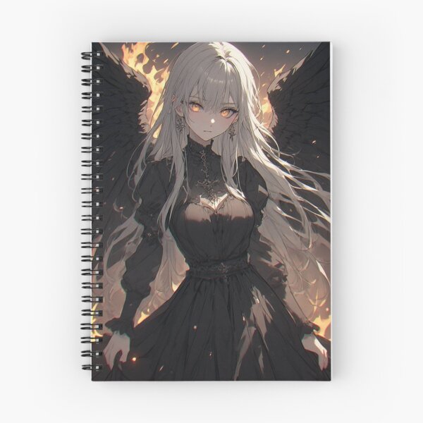 Item preview, Dark angel woman anime and flames designed and sold by ArtsJulian.