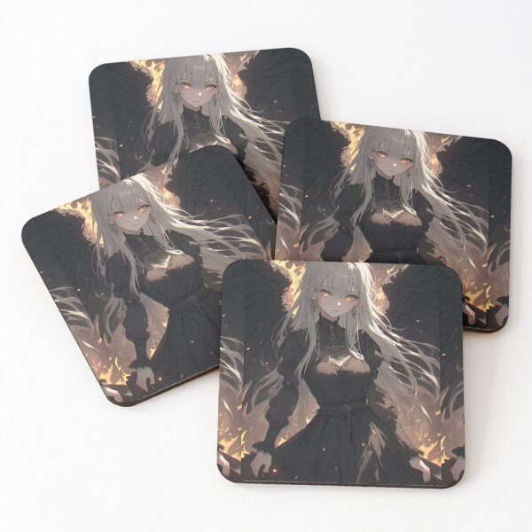 Item preview, Dark angel woman anime and flames designed and sold by ArtsJulian.
