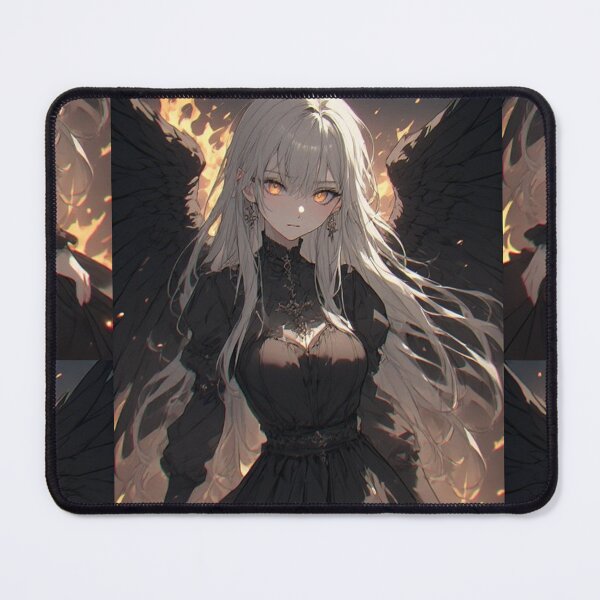 Item preview, Dark angel woman anime and flames designed and sold by ArtsJulian.