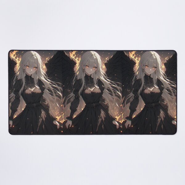 Item preview, Dark angel woman anime and flames designed and sold by ArtsJulian.