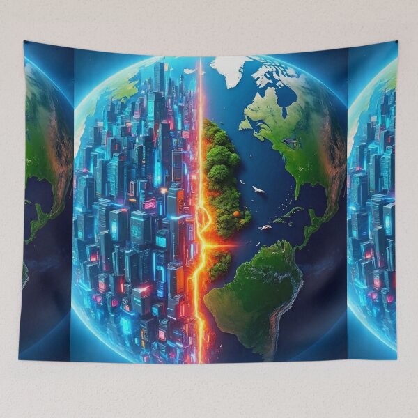 Item preview, Dual World  designed and sold by AwesomeDigiShop.