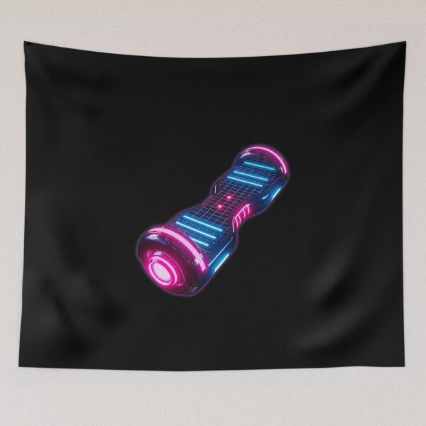 Item preview, Neon Grid Hoverboard - Cyberpunk Electric Ride Art designed and sold by powersunlight.