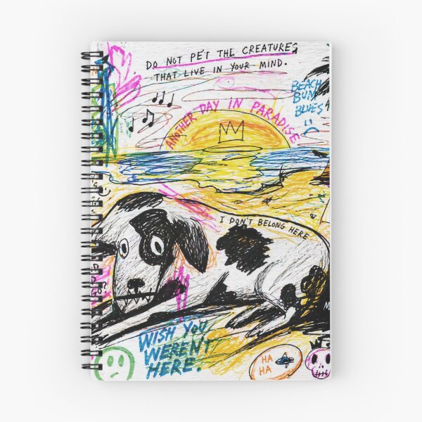 Item preview, Wish You Weren’t Here Sad Dog Scribble  designed and sold by Modaozushi216.