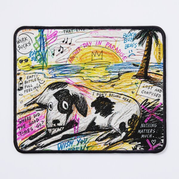 Item preview, Wish You Weren’t Here Sad Dog Scribble designed and sold by Modaozushi216.