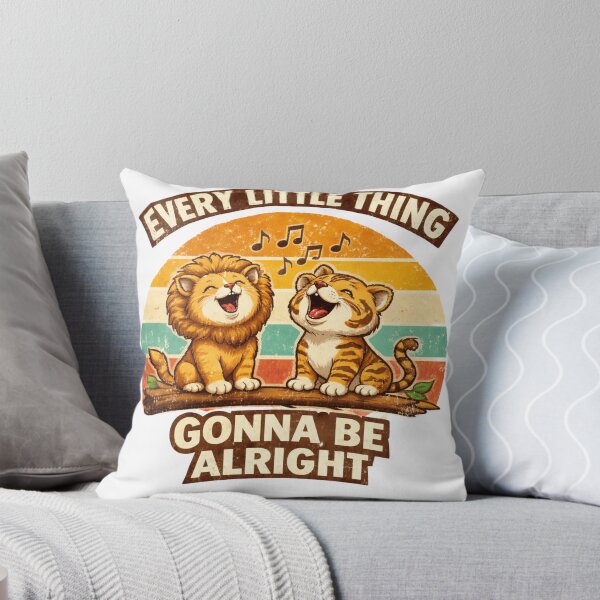 Item preview, Cute Lion And Tiger Cub Retro Vintage Animal T-Shirt Design designed and sold by Amitabr14.