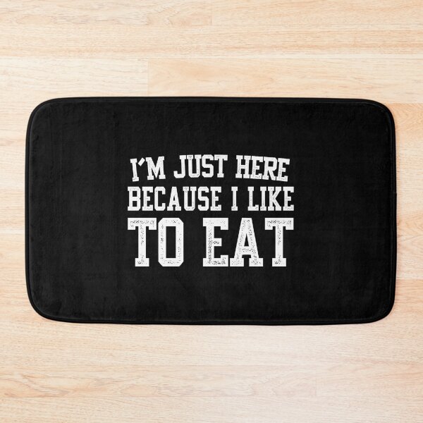 Item preview, I’m Just Here To Eat Funny Gym Quote designed and sold by eliramaison.