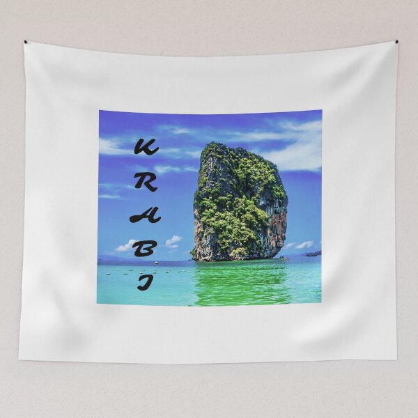 Item preview, Krabi Thailand Paradise Rock | Tropical Island Ocean Travel Art designed and sold by Lunaria Arts.