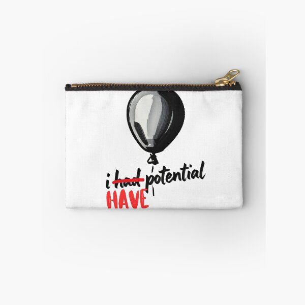 Item preview, I Have Potential – Dark Humor Balloon Design | Minimalist Sarcastic Quote designed and sold by ArcticFoxStudio.