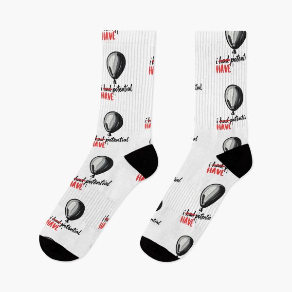 Item preview, I Have Potential – Dark Humor Balloon Design | Minimalist Sarcastic Quote designed and sold by ArcticFoxStudio.