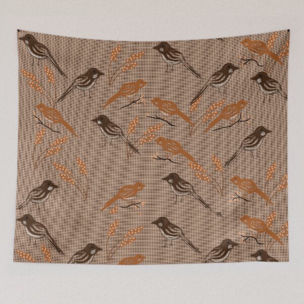 Item preview, Bird Pattern  designed and sold by Nightflyer Art.