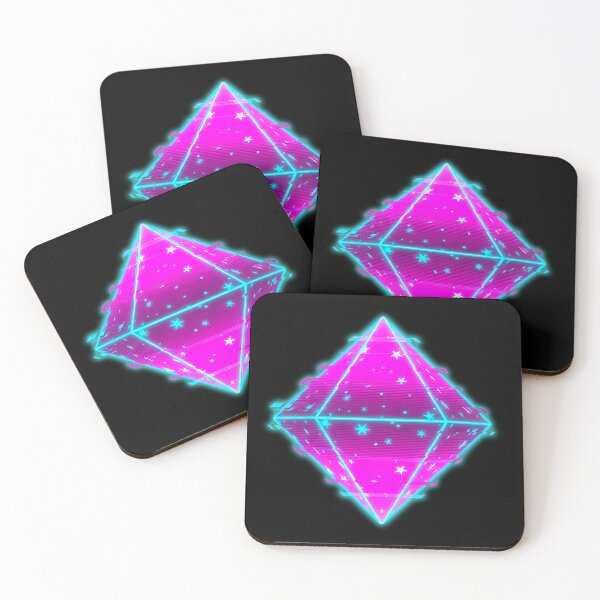 Item preview, Galactic Glitch Diamond Neon Stars Crystal designed and sold by powersunlight.