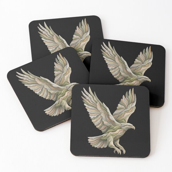 Item preview, Layered Terrain Eagle – Flowing Landscape Wings designed and sold by printedartgoods.