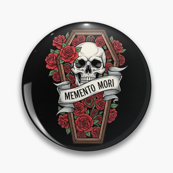 Item preview, Memento Skull on Coffin Shape with Roses designed and sold by nuel-art.
