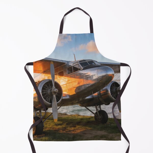 Item preview, Ford Trimotor on Coastal Cliff – Ocean View Vintage Airplane Artwork designed and sold by BlareBlare.