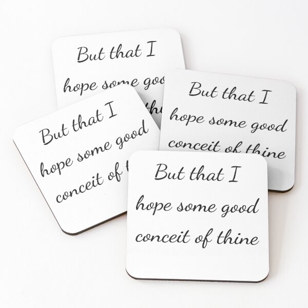 Item preview, "But that I hope some good conceit of thine" - handwriting black designed and sold by ariksworld.
