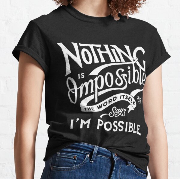 t shirt adidas impossible is nothing