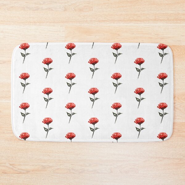 Item preview, Red Watercolor Carnation Flower Sticker | Hand Painted Floral Art designed and sold by Little Bloom Studio.