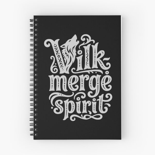 Item preview, Vilkmergė Spirit Gray Wolf Typography designed and sold by EimSol.