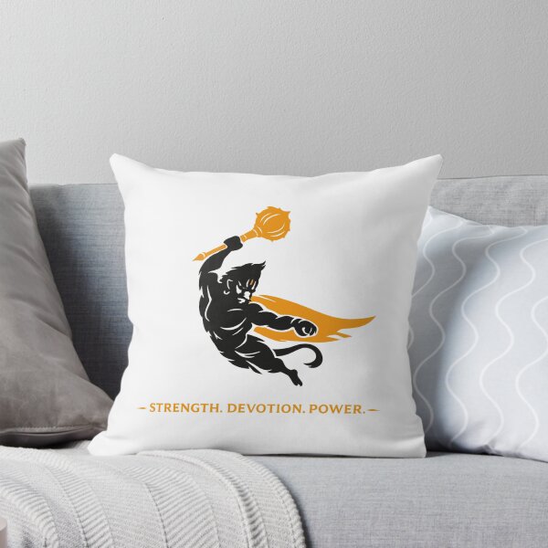 Item preview, Flying Hanuman Silhouette Strength Devotion Power Hindu God Minimal T-Shirt designed and sold by warlistop.