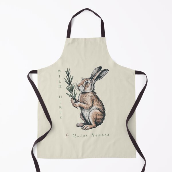 Item preview, Wild Herbs Quiet Hearts Vintage Rabbit Rosemary Art designed and sold by AlexandraSand.