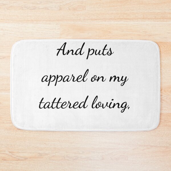 Item preview, "And puts apparel on my tattered loving," - handwriting black designed and sold by ariksworld.