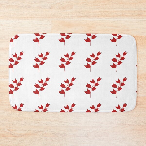 Item preview, Decorative Red branch with leaves illustration drawn designed and sold by MagicMaker1984.