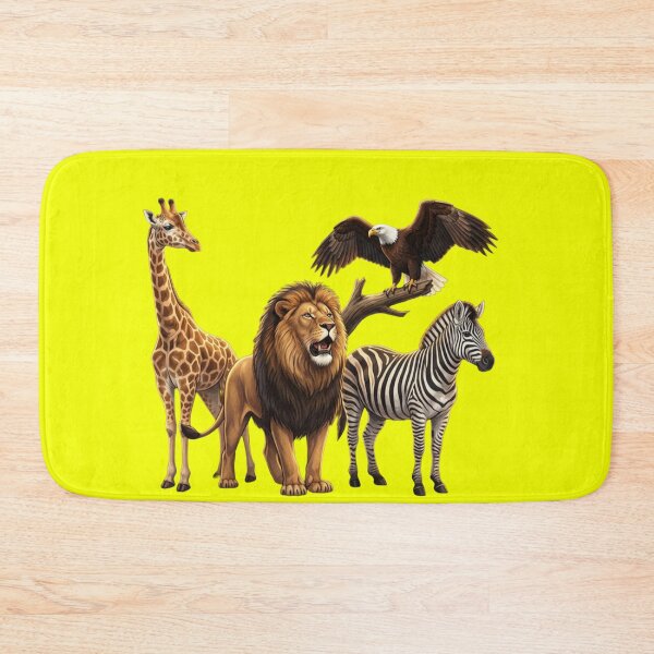 Item preview, Wild Zoo Animals Adventure - Lion Giraffe Zebra Eagle designed and sold by Laaltex.