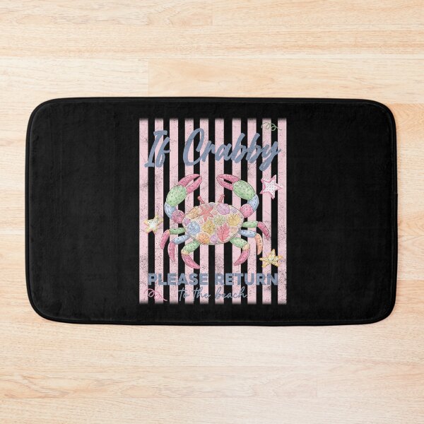 Item preview, If Crabby Please Return To The Beach, Beach Vacation, Girly Summer designed and sold by vintagearttee.