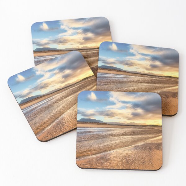 Item preview, Golden Tidal Patterns at Sunset – Falcarragh Beach, County Donegal, Ireland designed and sold by photoart1854.